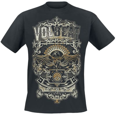 Volbeat T-shirt - Old Letters - S tot 5XL - voor Mannen - zwart
