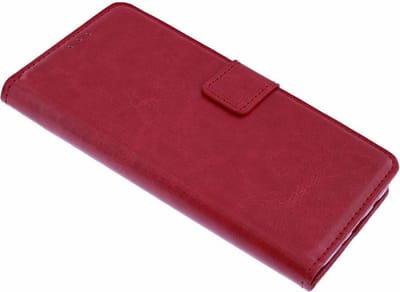 Ntech Geschikt voor Samsung Galaxy S10+ Plus Luxe Boektype / Portemonnee met Pasjes houder & Magneetsluiting Rood