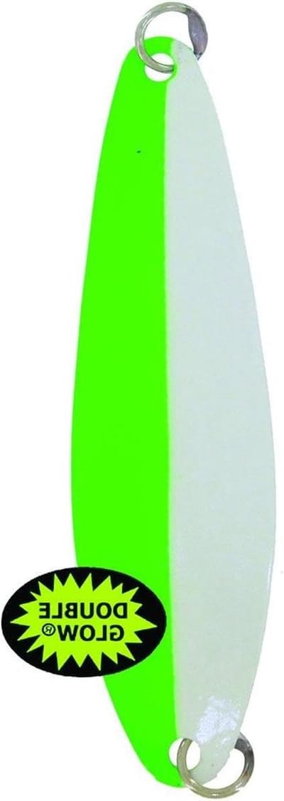Vislepels - Lokaas Lepels - Vissen - Extreem lichtgewicht - 3.5 inch - Glow groen