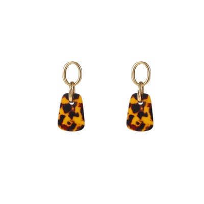 Go Dutch Label Oorknoppen Square Dangle Leopard