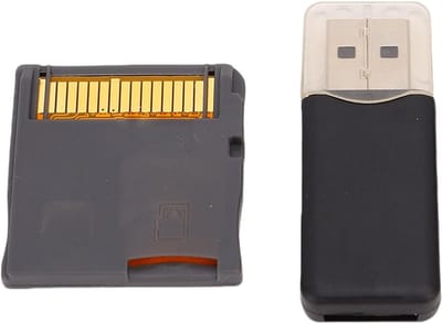 Upgrade R4 Geheugenkaart voor Videogames, ASIC Chip Flashkaart met Lezer, Aanpasbare Interface voor 2DS en 3DS Game Consoles, Perfect voor Spelers