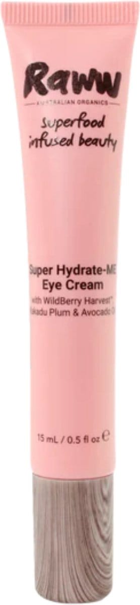 RAWW Super Hydrate-ME Eye Cream - Natuurlijk - Biologisch - Doordrenkt met superfoods - Geschikt voor elk huidtype - Dierproefvrij