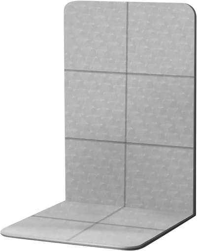 Oefenmat Fitnessmat - Dikke Yogamat - Thuisgebruik Studio - Opvouwbare Strips - 183x61x0.4 cm - Grijs