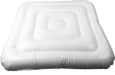 Opblaasbare Vierkante Hot Tub Cover 1.3m Energiebesparende Deksel Warmte-isolatie Overloopafdekking-Grijs