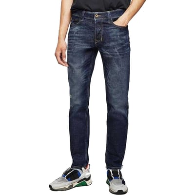 Diesel Mannen Larkee-Beex Jeans (Donkerblauw/Donkerblauw)