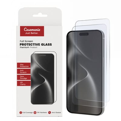 Beschermglas Geschikt voor Apple iPhone 11 - 9H Gehard Glas Screenprotector - 2x Casemania Volledige Schermbeschermer - Full Screen Tempered Glazen Screen Protector - 2 Stuks