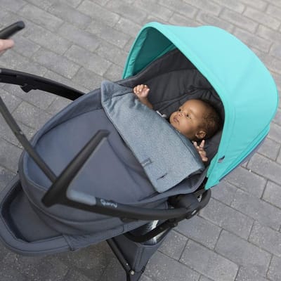 Baby Cocoon - Voetenzak Kinderwagen - Vanaf Geboorte - Opvouwbaar Met Kinderwagen - 77x37x12 cm - Grijs