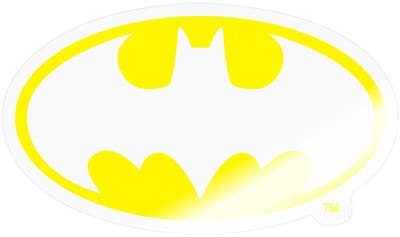Batman Officieel Logo Sticker Maat S (max. 10 x 10cm)
