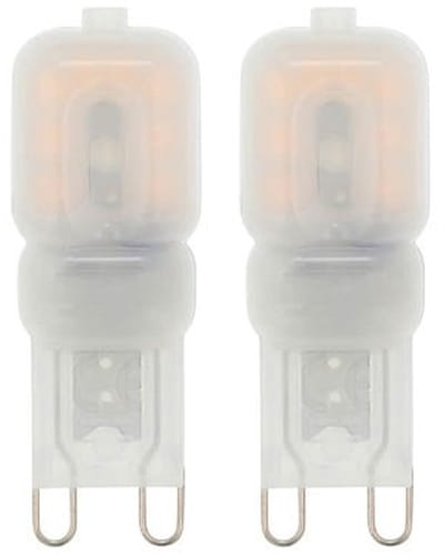 VITO LED Capsule Steeklamp G9 - 3W (vervangt 30W) - 294lm - 4000K - 220-240V - Dimbaar - Ø16mm - Energiezuinig - 2 stuks