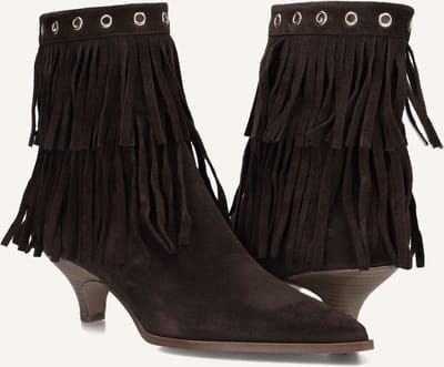 LINA LOCCHI Az52 Enkellaarsjes - Enkelboots met rits - Dames - Bruin - Maat 41