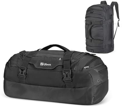Grote Reis Duffel Rugzak met Geventileerd Schoencompartiment en Meerdere Zakken - Unisex Sporttas voor Gymnasium, Camping en Strand - 55L