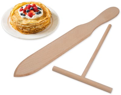 Spreider en Spatel Kit - Set van 2 Gereedschap Met Houten Spatel en 11,7 cm T-vormig Gereedschap