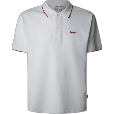 Pepe Jeans Hans Korte Mouw Poloshirt Wit S Man