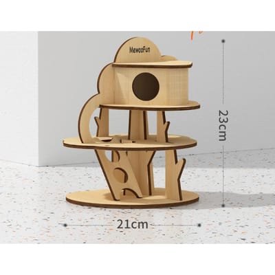 Drie Laags Platform Speelgoed Hamster Speciale Schuilplaats Houten Nest Landschapsinrichtingsbenodigdheden Hamster Plezier Meubilair Klimladder XXL