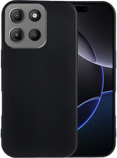 Zwart Dun TPU Hoesje Geschikt voor Motorola Moto G15 / G15 Power | Back Cover | Lichtgewicht | Ultra Dun | Flexibel | Zacht