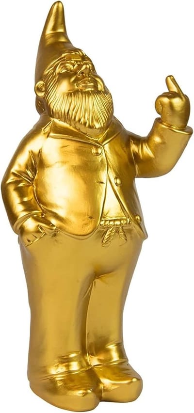 Spaarpot Dwerg - Spaarpot Volwassenen - Geld Besparen - Origineel Ontwerp - 27 x 13 x 8 cm - Goud