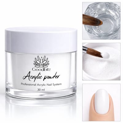 Goodbitz - Acrylpoeder - 30 ml - Acryl - Acryl poeder - Acrylpoeder set - Acryl set - Acryl vloeistof - Acrylvloeistof - Acryl nagels - Acryl nagels starterspakket