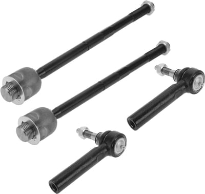 Dailygoods- Spoorstangkoppen Set - 4 Stuks - Voorste Binnenste/Buitenste - Geschikt voor GMC Sierra/Yukon - Duurzaam Ijzer - OE-Nummer ES800223/EV800084 - Stuurinrichting