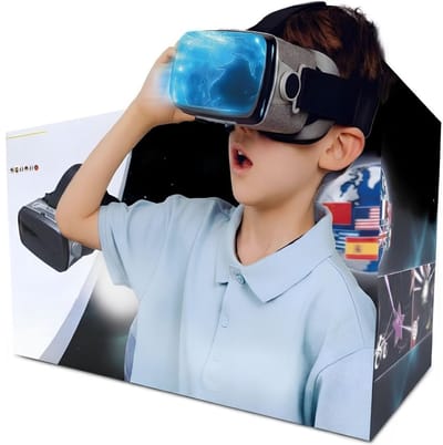 DnA® VR Bril - Virtual Reality 3D Bril - Voor Iedere Smartphone - Zwart /Grijs - 20cm x 14cm x 1cm