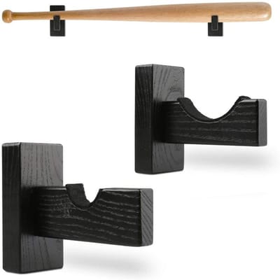 Honkbalknuppelhouder, Wandmontage Honkbalknuppelrek, Honkbalknuppelhanger, Honkbal Displayrek black