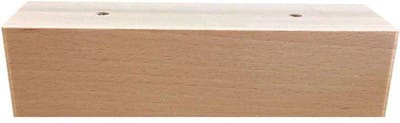 Meubelpoot rechthoek 20 bij 5 cm en hoogte 6 cm van massief hout - Set van 4 stuks