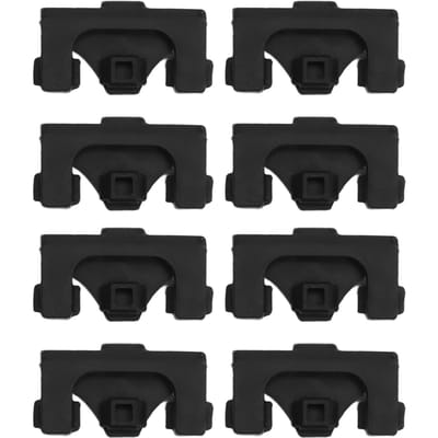 Lot de 8 pare-chocs en silicone pour friteuse - Pièces de rechange pour pare-chocs en silicone - Languettes en silicone pour vortex instantané black