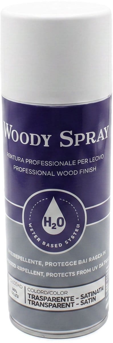 Transparante Houtbeits Spray voor Buitenhout 400 ml - Professionele Beits & Grondverf - Watergedragen Polyurethaan Houtprimer - Houtbescherming - Satijn - Sneldrogend - UV-Bestendig [17402]
