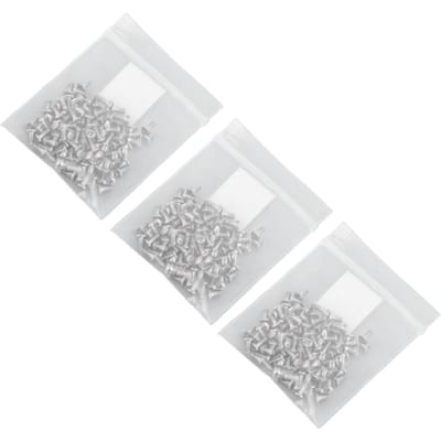 300 Stuks Brilschroef Metaal Decoratieve Brilschroef Kit voor Reparatie Onderhoud 2.5 X 1.2 X white