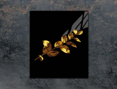 TMK ArtDeko - Snijplank - Glas - Goud - 45x52 cm