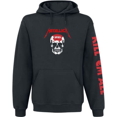 Metallica Trui met capuchon - Kill 'Em All - Skull - S tot L - voor Mannen - zwart