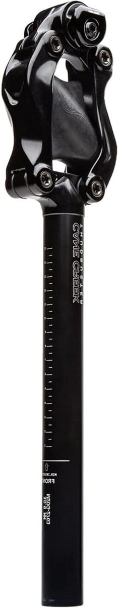 Zadelpen - Verende Zadelpen - Comfortabel Fietsen - Elastomeer Ontwerp - 90 mm Veerweg - Zwart