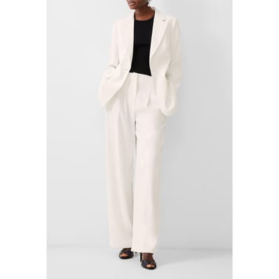 French Connection Harrie Suiting Single Breasted Porcelain Cream Taglia: 14 | Outlet | Donna | Bianco