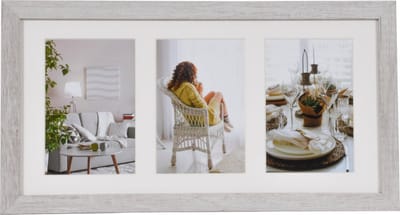 Fotolijst - Henzo - Modern Gallery - Collagelijst voor 3 foto's - Fotomaat 10x15 cm - Wit