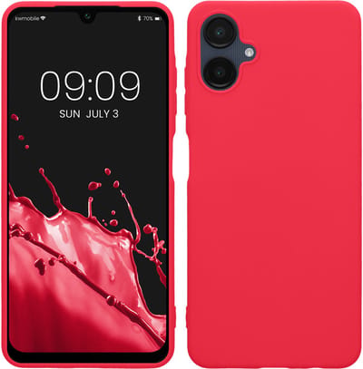 kwmobile telefoonhoesje geschikt voor Samsung Galaxy A06 - Hoesje voor smartphone - Back cover in neon roze