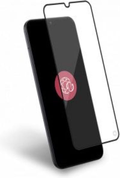 Force Case, Screenprotector geschikt voor Galaxy A25 - Tempered Glass 2.5D 9H+, Transparant zwart