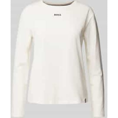Shirt met lange mouwen en labelprint