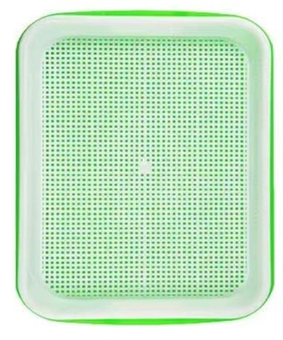 Ynkkvre -Microgreens Kiembak Set – 2 Paar Hydroponische Bakken met Wateropvang, Voedselveilig en Duurzaam