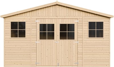 Timbela M331 - Houten tuinhuis - 11,91 m² - 320x418xH246 cm - zonder vloer