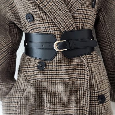 Dailygoods- Tailleriem Dames - Brede Elastische Cinch-Riem - Stijlvol Accessoire - Perfect voor Jurk/Jumpsuit - Flatterend voor Alle Figuren - Ideaal Cadeau - Damesriem