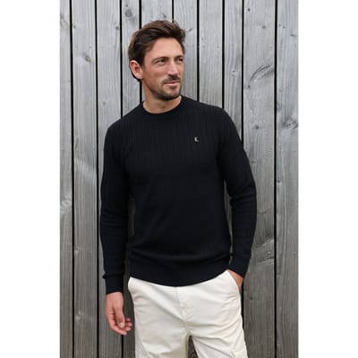Kultivate Kn Vertical Black Maat: S | Sweaters Outlet | Heren | Zwart