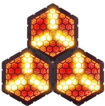 BeamZ Set van 3x RB90-5 Retro Blinders - 3x 30W RGB/WW LED’s - 5 pins DMX