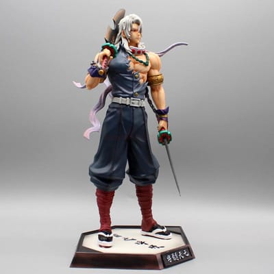 Haute Qualité Démon Haute Qualité Tueur Haute Qualité Anime Haute Qualité Figurine Haute Qualité Uzui Haute Qualité Tengen Figurines Haute Qualité gray