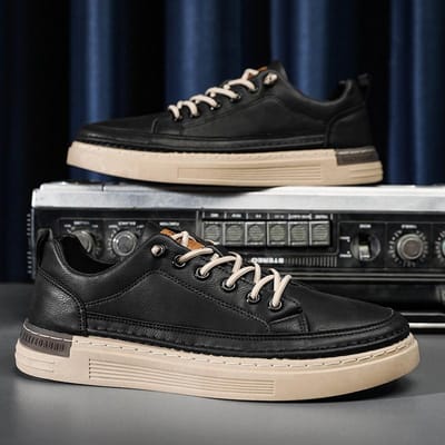 Elastische Schoenen voor Heren Trend Casual Leren Schoenen Nieuwe Sneakers Heren Comfortabele Loop Flats Instappers Heren Loafers 44