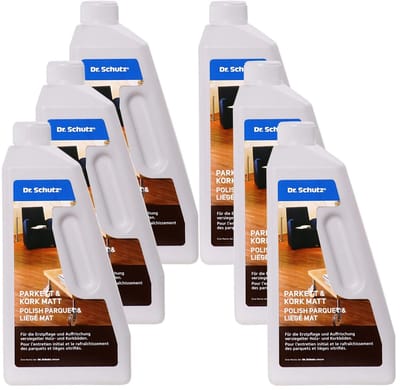 Matte Parketlak 6x750ml – Duurzame Parket- en Kurkvloer Onderhoudslak Watergedragen Sneldrogend Krasbestendig Geurarm Milieuvriendelijke Formule