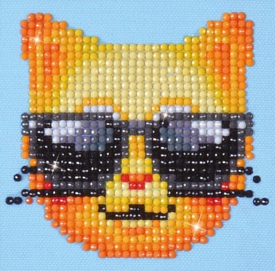 DIAMOND DOTZ Cool Kat - Diamond Painting - 797 Dotz - 10x10 cm