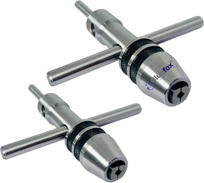 Piloot Spindelkraansleutel - Tapsleutel Set - Precisie Boren - Verstelbare Capaciteit - 15 tot 12 mm - Grijs