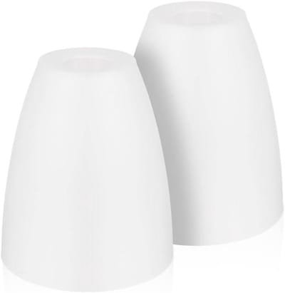 ByShane - Vervanging Lampenkappen van Helder sterk kunststof - Set van 2 - Kleine Lampenkapjes - Lichten Accessoires - Open Stijl Tafellampafdekkingen