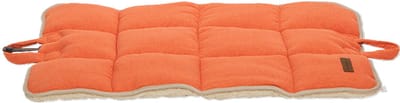 animal boulevard - reismat voor honden - benchmat - textiel . pluche - handvatten en drukknop - Sunset oranje - machinewasbaar