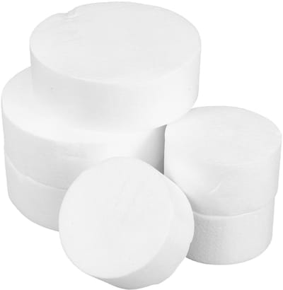 Dailygoods - Ronde Piepschuim Cakevorm - DIY Taartdecoratie - Perfect voor Creatieve Projecten - 14,5 cm - Puzzel Foam - Voor Bruiloften en Feesten -...