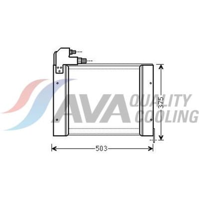 Condensator, airconditioning HIGHWAY AUTOMOTIVE NH5005